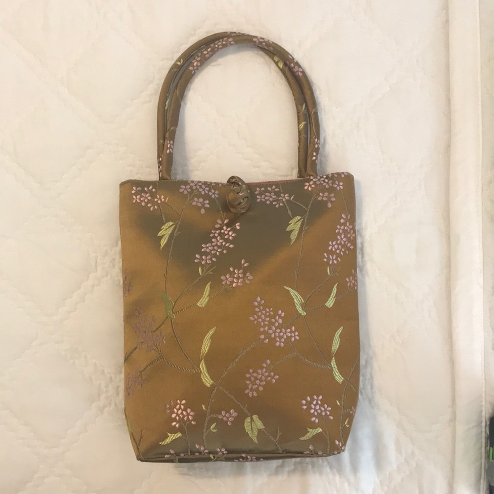 Satin handbag